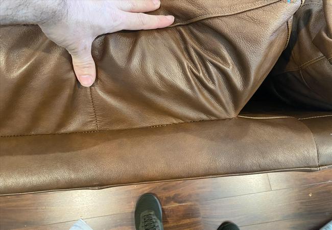 brown upholstery